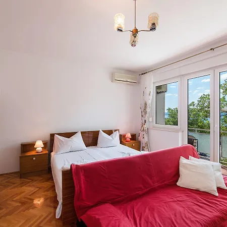 Lauschiges Nur 300 Meter Zum Sandstrand Mit Meerblick Und Parkplatz Apartmán Crikvenica