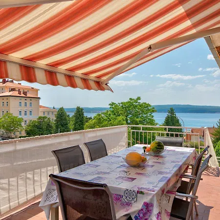 Apartmán Lauschiges Nur 300 Meter Zum Sandstrand Mit Meerblick Und Parkplatz Crikvenica